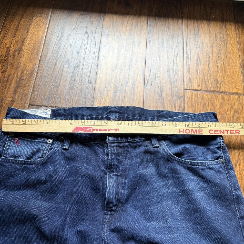 Polo Ralph Lauren Jeans Mens 38x30 Blue Slim Straight Denim Authentic Dungarees - Picture 5 of 13